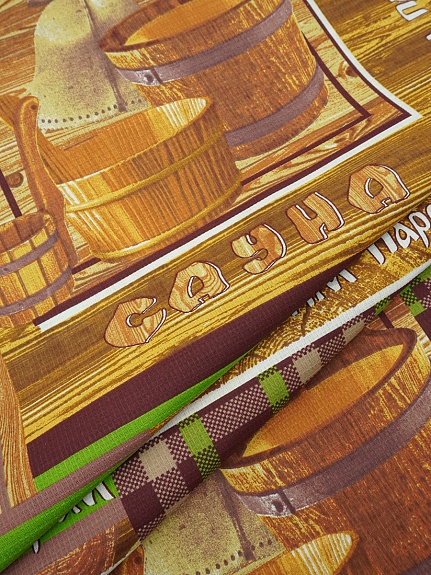 Вафельное полотно "Банные традиции", ш.1.5м, хлопок-100%, 145гр/м.кв