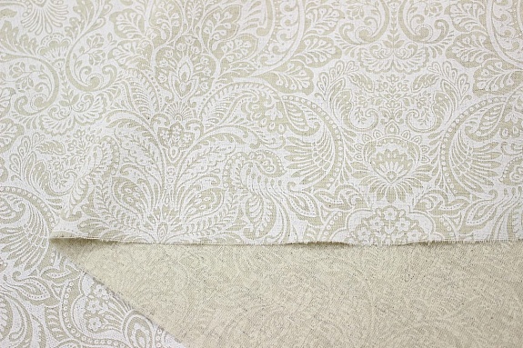 Мерный лоскут (ткань в отрезах) - Полулен "Фариза" (на суровом), ВИД2, ш.1.5м, лен-30%, хл-70%