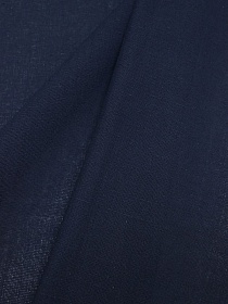 Полулен постельный цв.Темный чернильно-синий, ш.2.2м, лен-30%, хлопок-70%, 155гр/м.кв