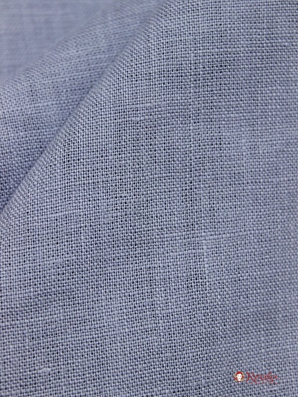 Лен костюмный с эффектом мятости цв.Бледная серо-голубая дымка, ш.1.45м, лен-100%, 190гр/м.кв