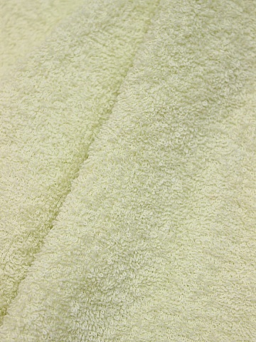 Махровая ткань цв.Бледно-желтый с лимонным оттенком, ш.1.5м, хлопок-100%, 350гр/м.кв