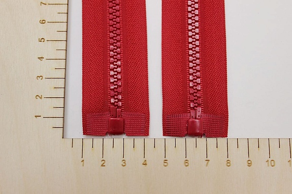 Молния тракторная №5 цв.красный, ВИД2,   65см