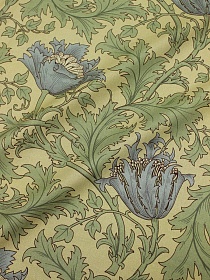 Перкаль Премиум (Digital) "Аллана" (крупный рис.) цв.бежево-желтый, ш.1.45м, хл-100%, 140гр/м.кв