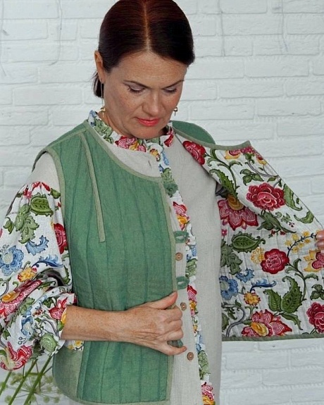Блузка из рогожки "Царевна" 