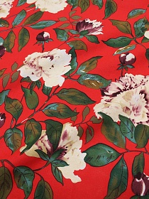 Хлопколен "Эдем" цв.красный, ш.1.5м, лен-20%, хлопок-80%, 140гр/м.кв