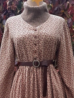 Платье из стеганого муслина "Винтажные розочки"