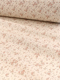 Импорт. хлопок Digital "Жемчужные розочки" цв.кремовый, ш.1.5м, хлопок-100%, 150гр/м.кв