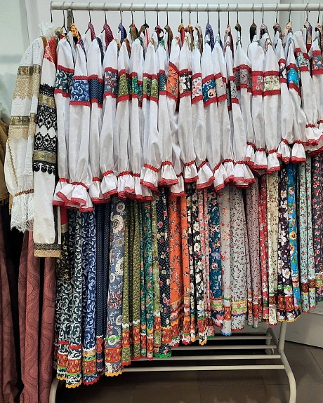 Сарафаны в народном стиле сценические из бязи
