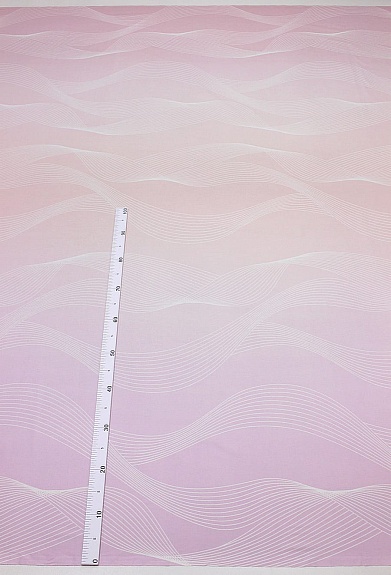 Перкаль "Импульс" цв.сиренево-персиковый градиент, ш.2.2м, хлопок-100%, 110гр/м.кв