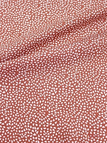 Штапель "Мелкая рябь" цв.терракотовый, ш.1.45м, вискоза-100%, 90гр/м.кв