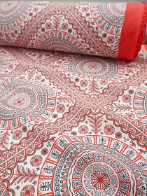 Перкаль Премиум Цифр.печать "Ромбы", ш.1.5м, хлопок-100%, 120гр/м.кв