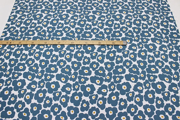 Штапель "Майя" цв.петроль, ш.1.45м, вискоза-100%, 90гр/м.кв