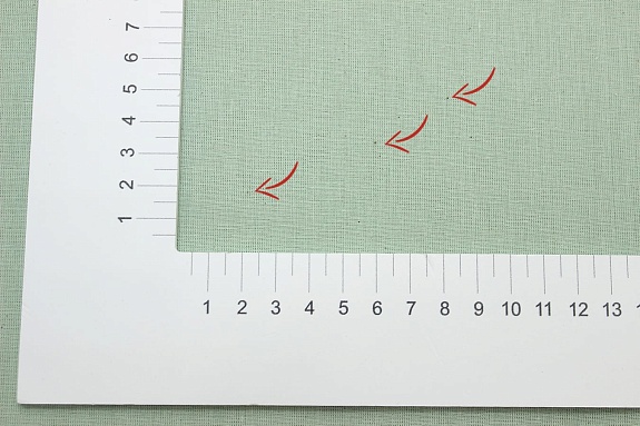 Мерный лоскут Поплин цв.Морозная мята, СОРТ2, ш.2.2м, хлопок-100%, 110гр/м.кв