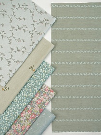 Набор тканей для рукоделия "Сатин: Лиственный сон", 45*30 см, 6 шт