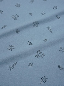 Теплый хлопок "Сухоцветы" цв.винтажно-голубой, ш.1.50м, хлопок-100%, 160гр/м.кв