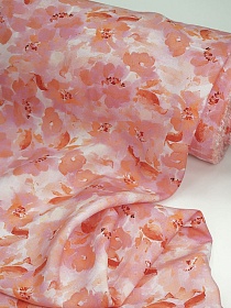 Штапель Премиум (Digital) "Маяна" цв.розовый, ш.1.45м, вискоза-100%, 115гр/м.кв