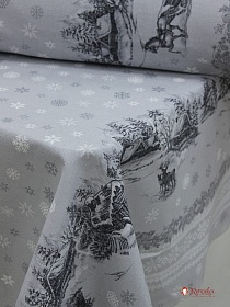 Мерный лоскут - Рогожка "Сочельник", (комп), ш.1.5м, хлопок-100%, 165гр/м.кв