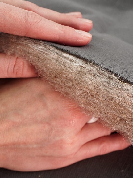 Термополотно с верблюжьей шерстью, ш.1.5м, натур.волокно-35%, полиэфир-65%, 300гр/м.кв