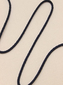 Шнур цв.чернильно-синий, ш.4мм, хлопок-100%