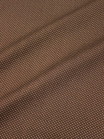 Импорт. хлопок "Пшено-4 на коричневом", СОРТ2, ш.1.5м, хлопок-100%, 100гр/м.кв