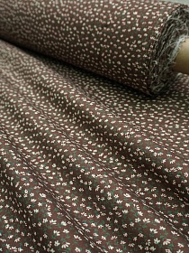 Импорт. хлопок "Любава" цв.шоколадно-коричневый, ш.1.45м, хлопок-100%, 90гр/м.кв