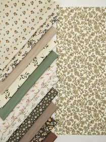 Набор тканей для рукоделия "Муслин премиум: Шарлин", 45*30 см, 12 шт