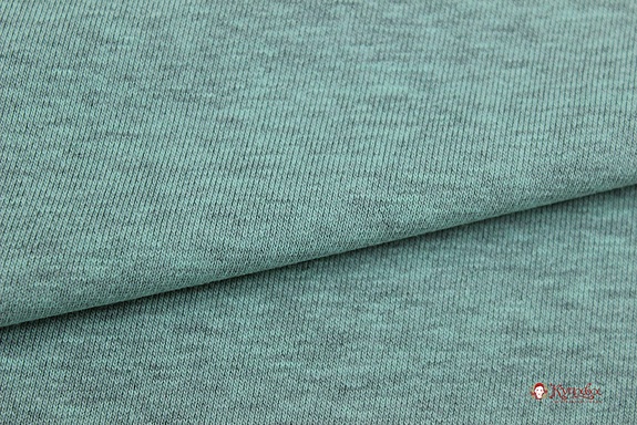 Футер-петля диагональ 3-х нит. цв.Мятно-серый меланж, ш.2.00м, Карде, хл-90%, п/э-10%, 330гр/м.кв