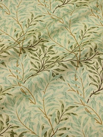 Перкаль Премиум (Digital) "Ивушка" цв.бежево-желтый, ш.1.5м, хлопок-100%, 140гр/м.кв