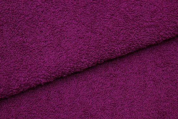 Махровая ткань цв.Винно-пурпурный, ш.1.5м, хлопок-100%, 350гр/м.кв