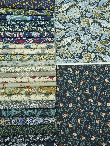 Набор тканей для рукоделия "Импортный хлопок: Архелия", 20*20 см, 25 шт