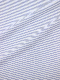 Полулен постельный с эфф. мятости "Сиренево-голубой меланж-узкая полоска", (комп), ш.2.65м