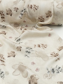 Вискозный атлас Цифр.печать "Дымчатая тишина", ш.1.45м, вискоза-100%, 125гр/м.кв 