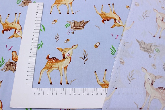 Штапель "Бемби" цв.небесно-голубой, ш.1.52м, вискоза-100%, 110гр/м.кв