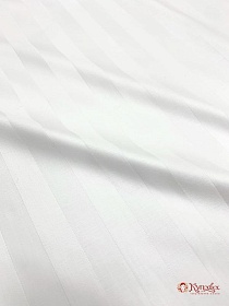 Сатин-страйп цв.Белый (оптически отбел.) (2см*2см), ш.1.6м, хлопок-100%, 140гр/м.кв