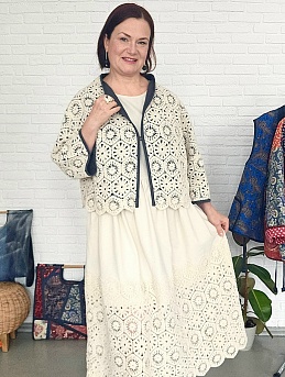 Платье из крапивы и кроше