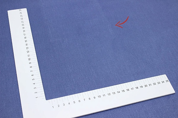 Джинс с ворсом цв.Джинсовый с фиолетовым оттенком, ш.1.5м, хлопок-100%, 330гр/м.кв