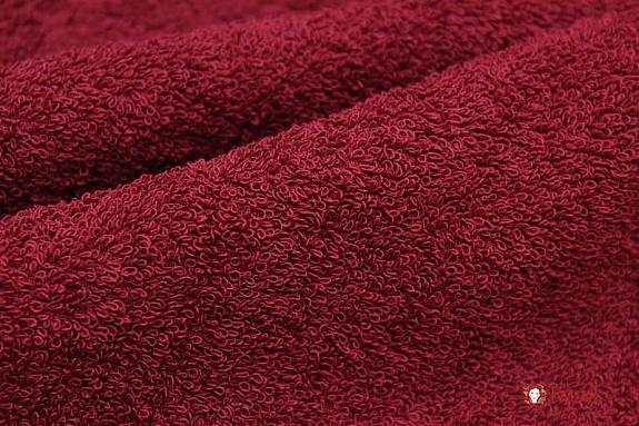 Махровая ткань цв.Бордово-малиновый, ш.1.5 м, хлопок-100%, 350гр/м.кв