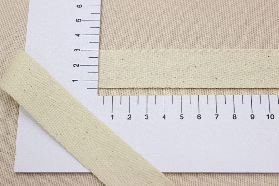 Лента киперная цв.суровый, ш.25мм, хлопок-100%