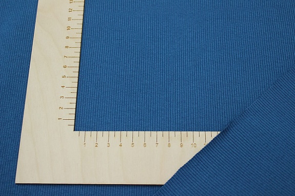 Кашкорсе цв.Насыщенный петроль, ш.1.2м (0.6м*2 чулок), Пенье, хлопок-95%, эластан-5%, 450гр/м.кв
