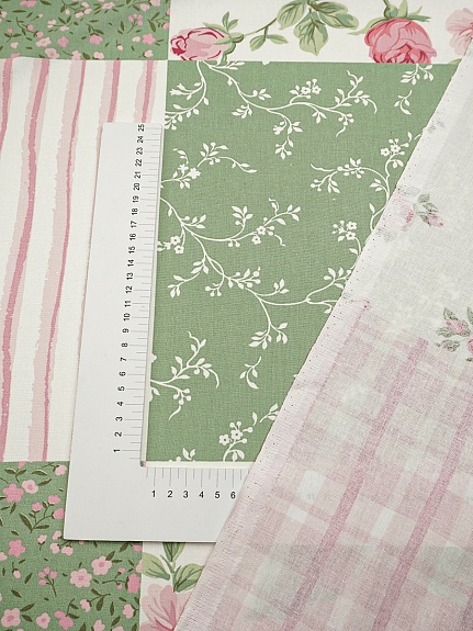 Бязь "Пэчворк в цветах", ГОСТ, ш.2.2м, хлопок-100%, 142гр/м.кв