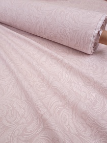 Бязь "Домашний уют - узоры" цв.св.бежево-розовый, (комп), ш.2.2м, хлопок-100%, 120гр/м.кв