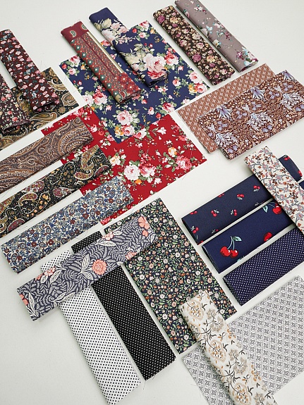 Набор тканей для рукоделия "Импортный хлопок: Цветочные напевы", 20*20 см, 25 шт