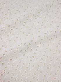 Шитье "Камила" цв.молочно-белый, ш.1.5м, (выш.часть1.34м), батист, хлопок-100%, 80гр/м.кв