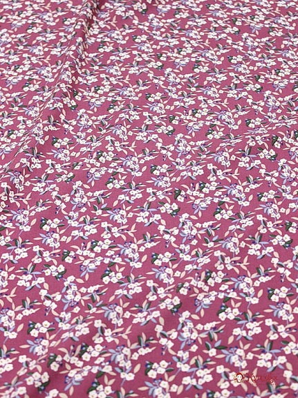 Штапель "Аурика" цв.лилово-розовый, ш.1.42м, вискоза-100%, 90гр/м.кв