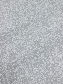 Рогожка "Вензель" цв.св.серо-голубая дымка, ш.1.5м, хлопок-100%, 165гр/м.кв