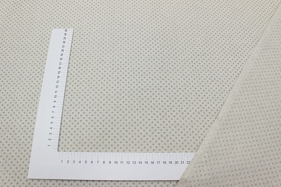 Полулен "Мелкий серый горох (3мм)" (на суровом), ш.1.5м. лен-30%, хлопок-70%, 140гр/м.кв