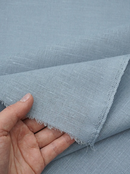 Полулен цв.Кадетский серый, ш.1.5м, лен-57%, хлопок-43%, 200гр/м.кв