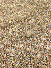 Штапель "Аэлина" цв.розово-персиковый, ш.1.45м, вискоза-100%, 110гр/м.кв