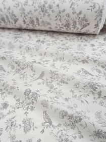 Муслин Премиум двухслойный гладкий "Утренняя серенада" цв.серый, ш.2.5м, хлопок-100%, 120гр/м.кв