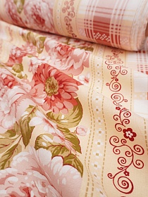 Бязь "Цветочный уют", ш.1.5м, хлопок-100%, 142гр/м.кв